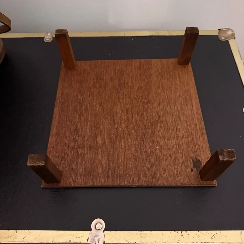 🧺🍒 1981 Longaberger Picnic Pie Basket w/ Lid + Table Stand – Vintage USA - Picture 14 of 15